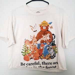 ☆Sold☆Smokey the Bear Crop Top, Medium